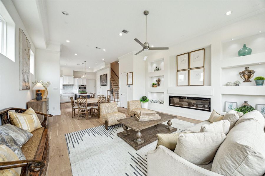Furnished interior view inside a new home in Timbergrove Green, Houston (Image 10).
