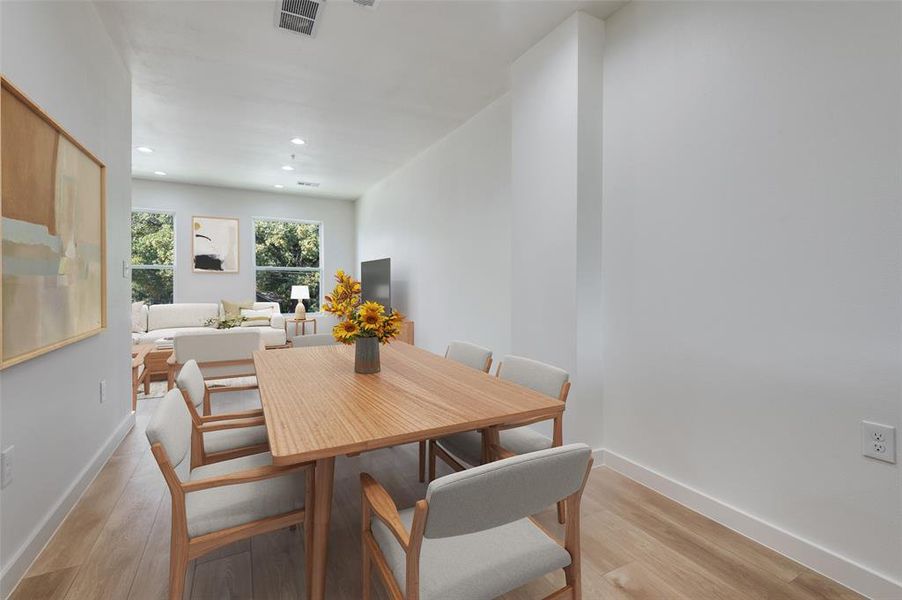 These photos are of 508 S OConnor. Please note that the buyer can make selections for items such as cabinets, faucets, tile, countertops, and other finishes.