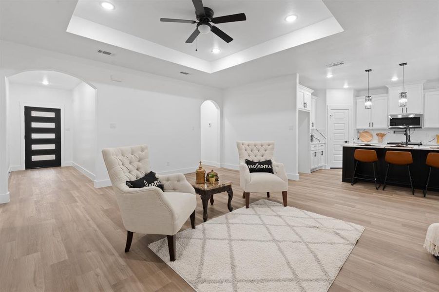 Furnished interior view inside a new home in , Fort Worth (Image 13).
