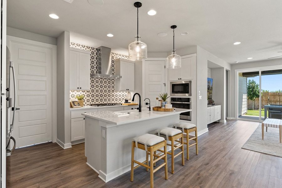 Furnished interior view inside a new home in Flora, Hutto (Image 14). Furnished interior view inside a new home in Flora, Hutto (Image 14).