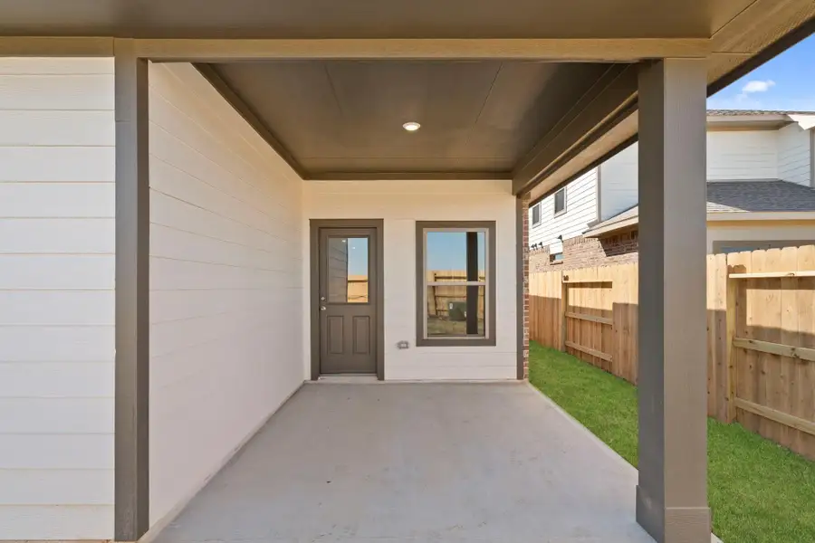 Exterior details and patio area of a home in Cypress Green, Hockley (Image 4).