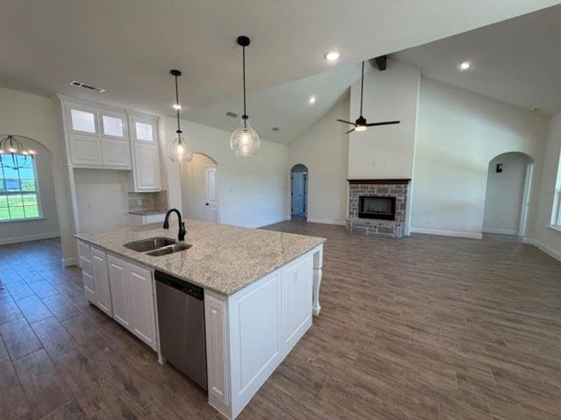 Furnished interior view inside a new home in , Azle (Image 9).