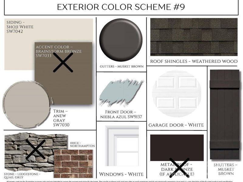 Sample of building materials used in homes in Enclave at Belmont, Belmont (Image 21).