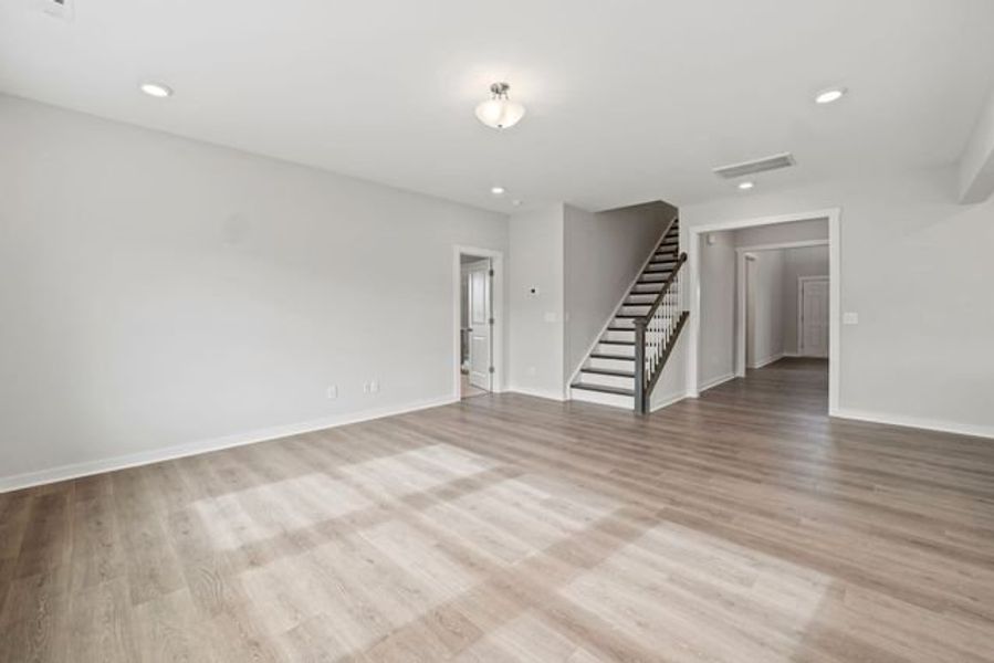 Representative unfurnished interior of a home built from the Wakefield by True Homes in Wendell Springs, Wendell (Image 11).