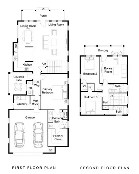 2D floor plan layout for the The Phoenix by Greentech Homes LLC in The Farmstead, Chattanooga, TN (Image 4).