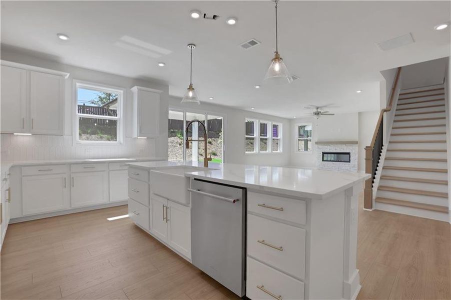 Furnished interior view inside a new home in The Paddocks at Doc Hughes, Buford (Image 5).