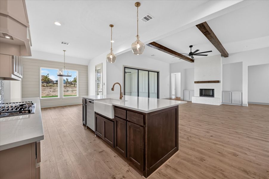 Furnished interior view inside a new home in Paloma Ranches, Justin (Image 6). Furnished interior view inside a new home in Paloma Ranches, Justin (Image 6).