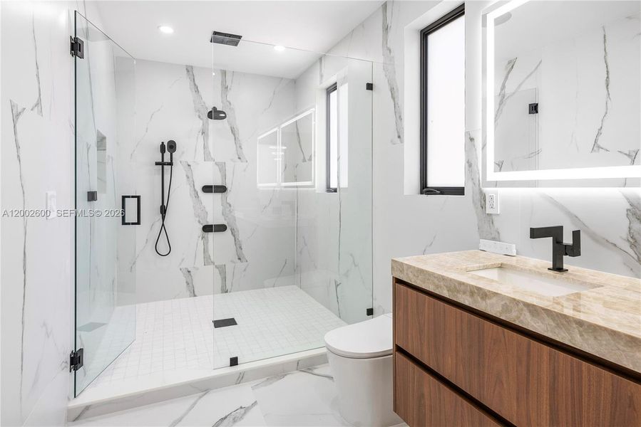 Furnished interior view inside a new home in , Miami (Image 51).