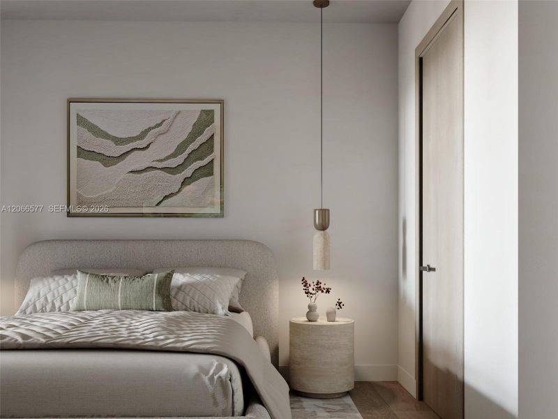 Furnished interior view inside a new home in , Miami (Image 14).