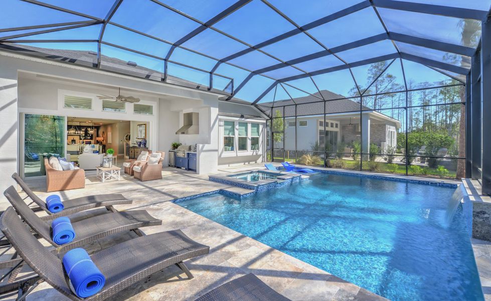 Exterior details and patio area of a home in Woodhaven, Port Orange (Image 22). Exterior details and patio area of a home in Woodhaven, Port Orange (Image 22).