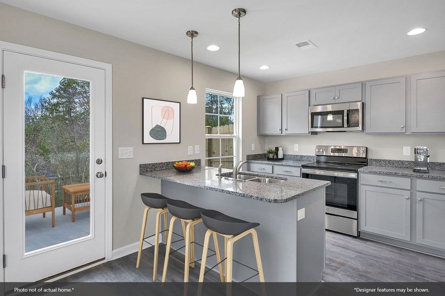 Furnished interior view inside a new home in Sloan Station, Charlotte (Image 4).