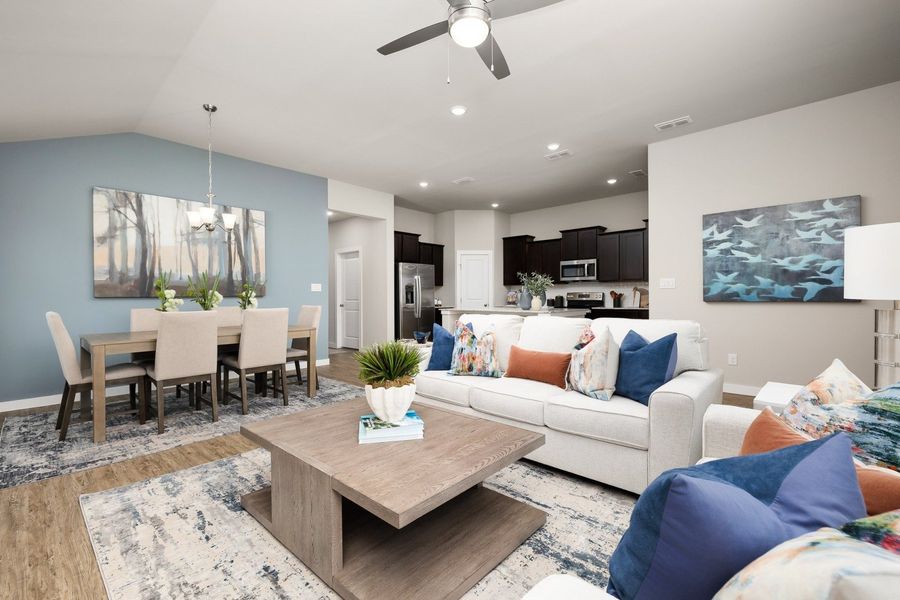 Representative furnished interior of a home built from the Duranta by Hakes Brothers in The Heights at Riverbend II, Brownsville (Image 36).