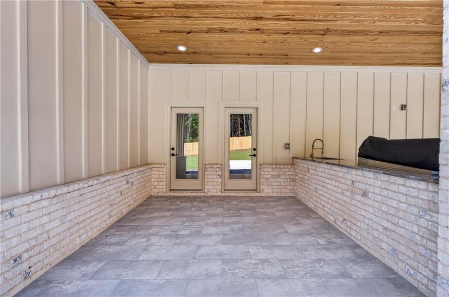 Exterior details and patio area of a home in , Dacula (Image 47).