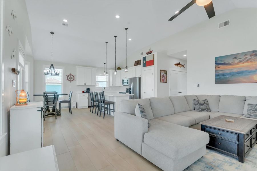 Furnished interior view inside a new home in , Galveston (Image 15). Furnished interior view inside a new home in , Galveston (Image 15).