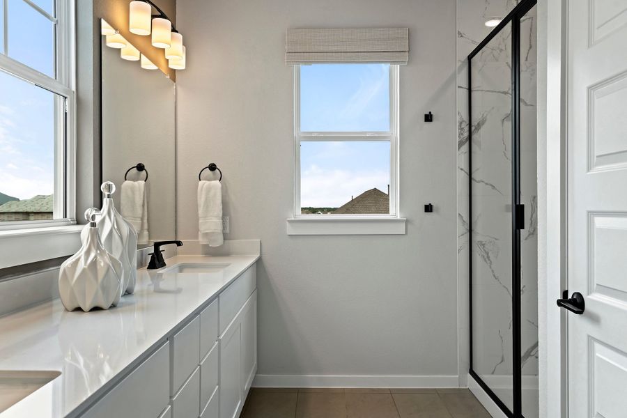 Representative furnished interior of a home built from the Tribeca by Tri Pointe Homes in Park Central, Georgetown (Image 22).