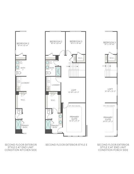 2D floor plan layout for the Clarion by Tri Pointe Homes in Southbridge, Fort Mill, SC (Image 4).