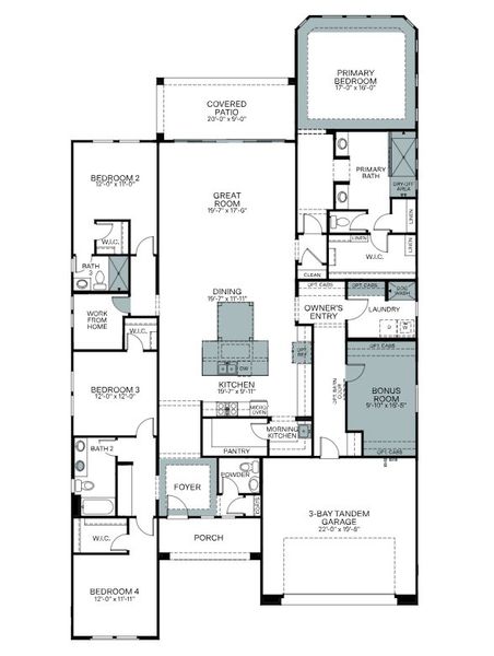 2D floor plan layout of this home in Legends at Thunderbird, Glendale, AZ (Image 5). 2D floor plan layout of this home in Legends at Thunderbird, Glendale, AZ (Image 5).