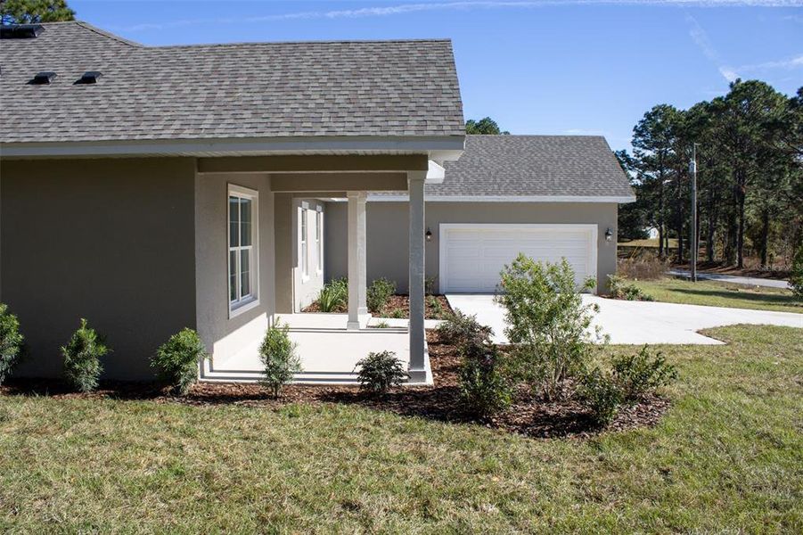 Exterior details and patio area of a home in Pine Ridge Estates, Beverly Hills (Image 26). Exterior details and patio area of a home in Pine Ridge Estates, Beverly Hills (Image 26).