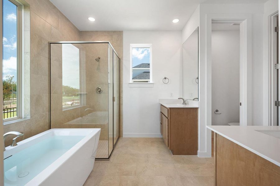 Furnished interior view inside a new home in Goodnight Ranch, Austin (Image 6).