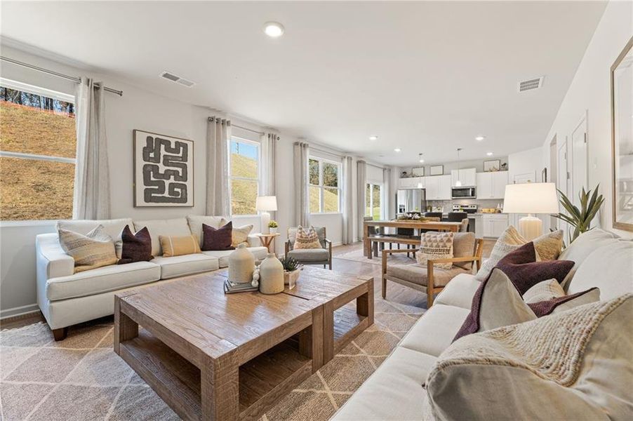 Furnished interior view inside a new home in Ashley Falls, Douglasville (Image 16). Furnished interior view inside a new home in Ashley Falls, Douglasville (Image 16).