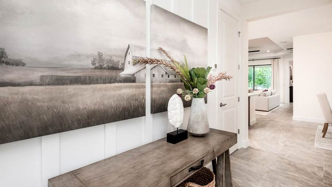 Representative furnished interior of a home built from the Allora by Taylor Morrison in Esplanade at Wellen Park, Englewood (Image 10). Representative furnished interior of a home built from the Allora by Taylor Morrison in Esplanade at Wellen Park, Englewood (Image 10).