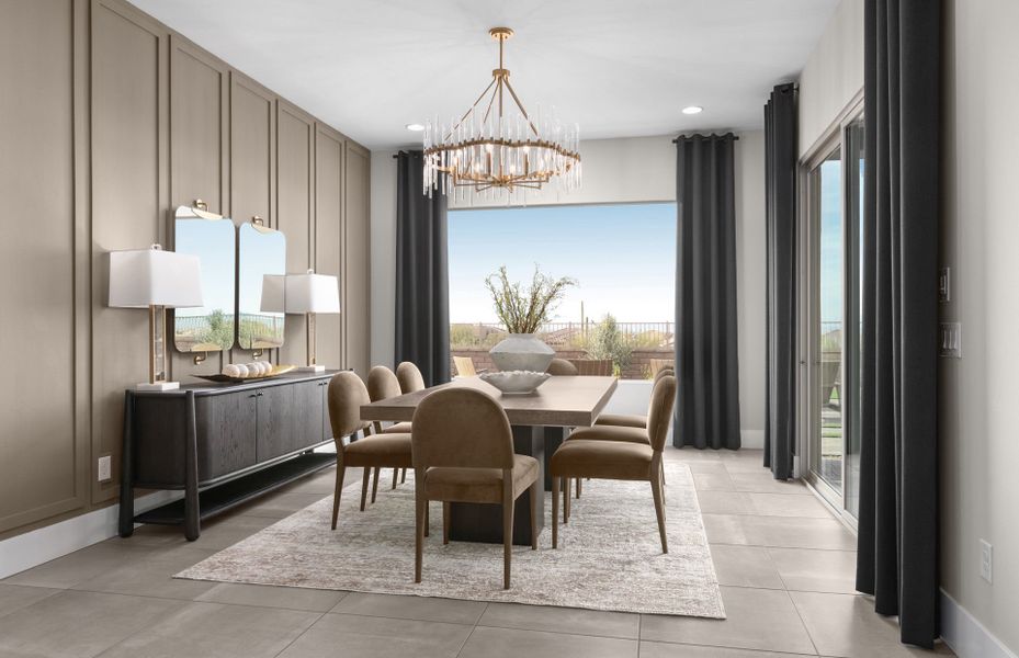 Representative furnished interior of a home built from the Parklane II by Pulte Homes in Saguaro Reserve - Majesty, Marana (Image 10).