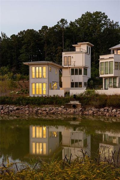 Front exterior of a new home in , Chattahoochee Hills, GA, highlighting curb appeal (Image 15).