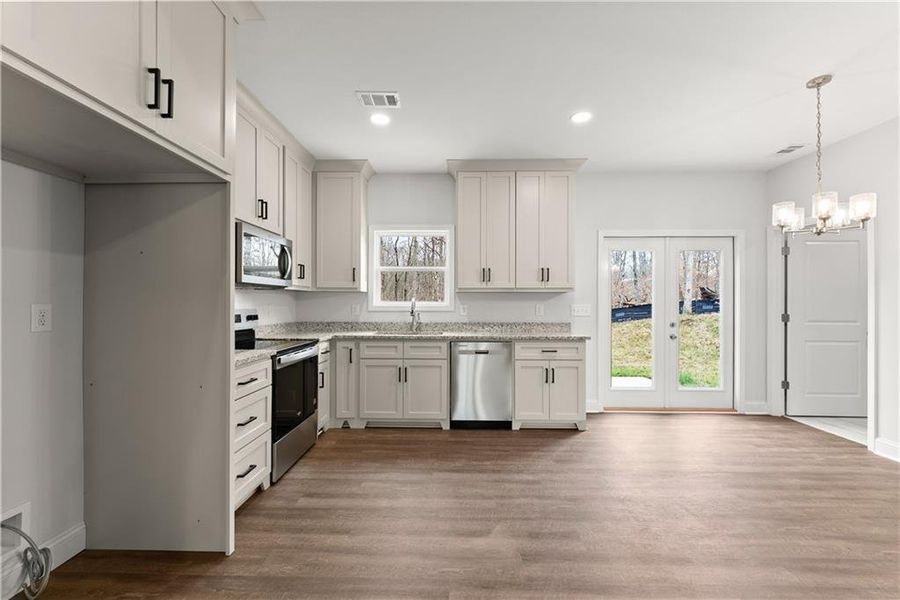 Furnished interior view inside a new home in , Cleveland (Image 11).