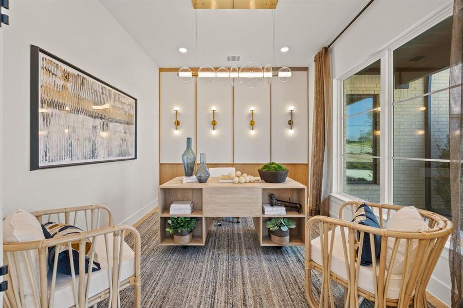 Furnished interior view inside a new home in The Arbors at Lakewood Village, Lakewood Village (Image 27). Furnished interior view inside a new home in The Arbors at Lakewood Village, Lakewood Village (Image 27).