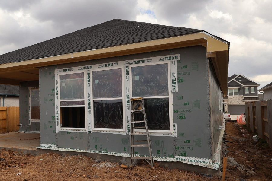 In-progress construction of a new home in Brookewater 45' Homesites, Rosenberg, TX (Image 4).