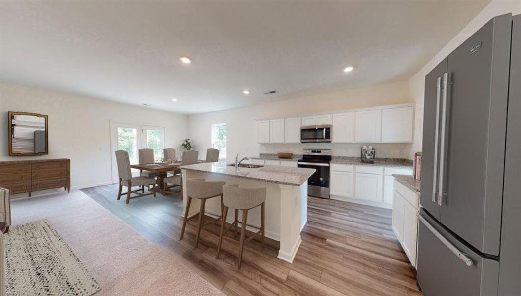 Furnished interior view inside a new home in Kendall Grove, McDonough (Image 4). Furnished interior view inside a new home in Kendall Grove, McDonough (Image 4).