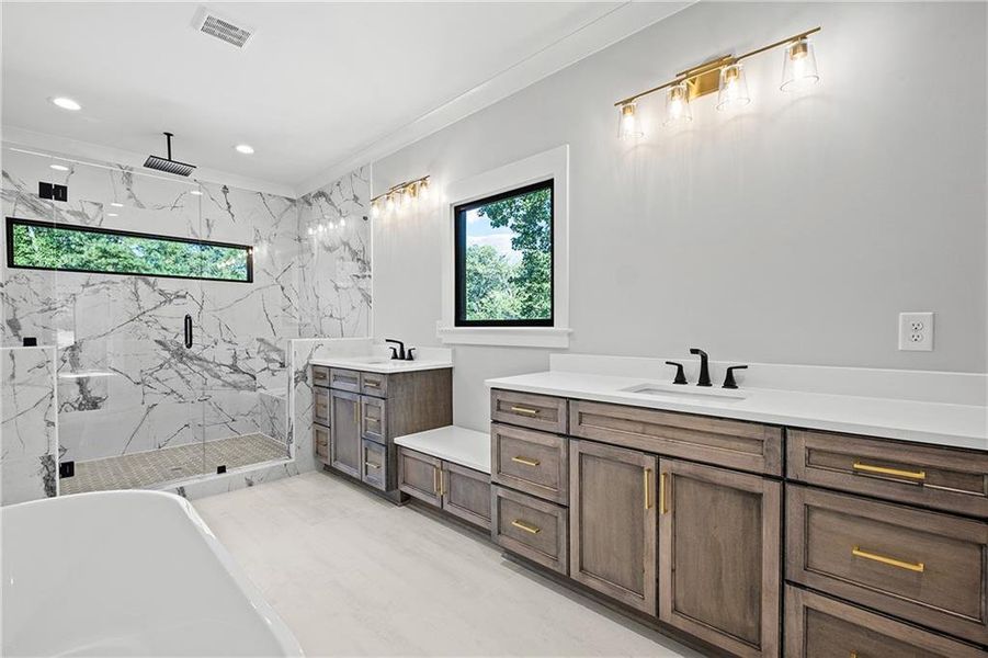 Furnished interior view inside a new home in , Marietta (Image 6). Furnished interior view inside a new home in , Marietta (Image 6).