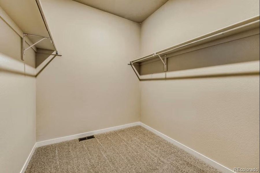 Sierra A - Primary Closet - Picture not of actual home