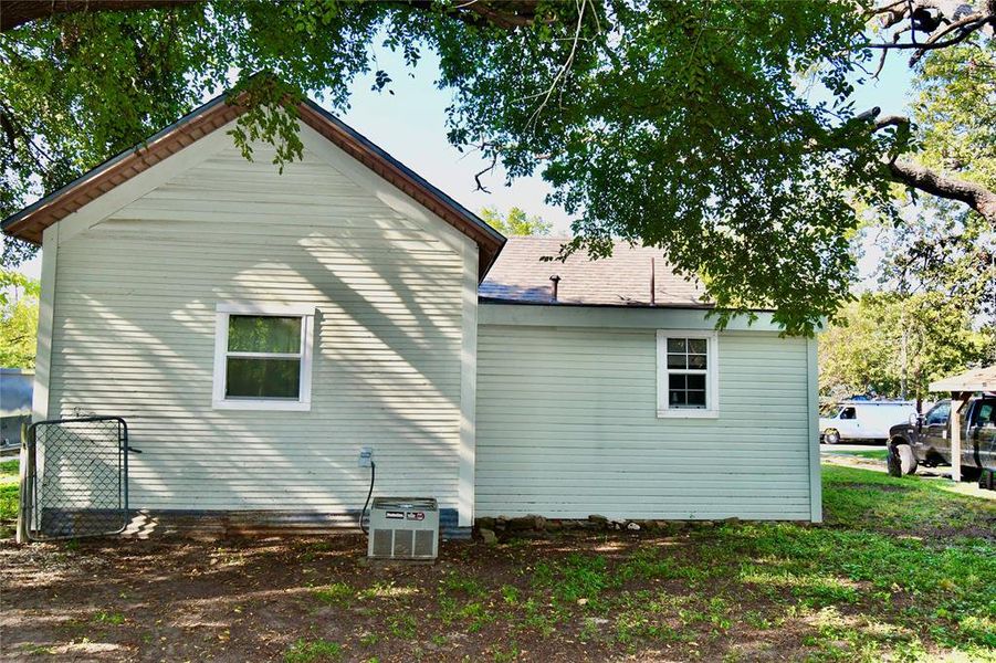 Back of property Back of property