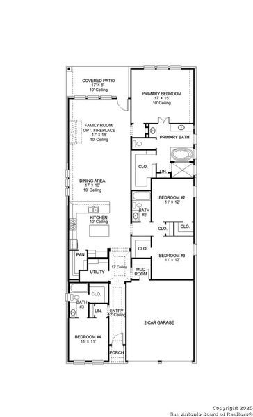 2D floor plan layout of this home in Arcadia Ridge 45', San Antonio, TX (Image 3). 2D floor plan layout of this home in Arcadia Ridge 45', San Antonio, TX (Image 3).