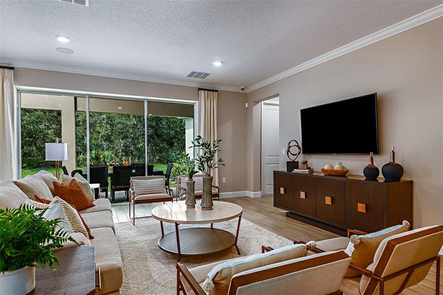 Furnished interior view inside a new home in Lochside, Mount Dora (Image 19). Furnished interior view inside a new home in Lochside, Mount Dora (Image 19).