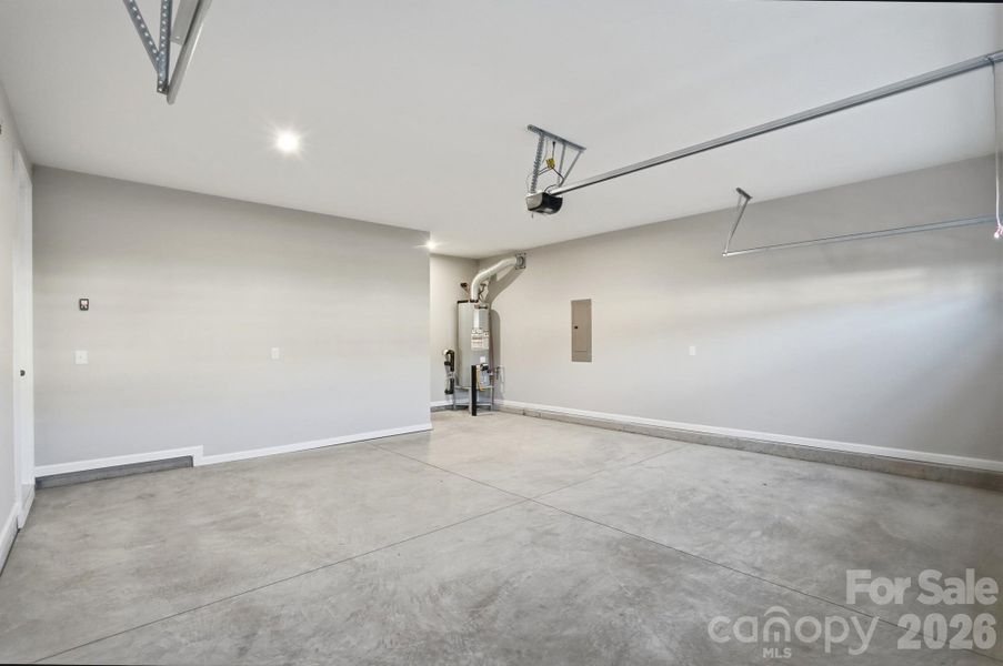 Two Car Garage with Additional 4x16 Storage Area