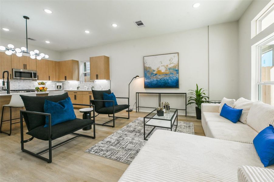 Furnished interior view inside a new home in , Houston (Image 10). Furnished interior view inside a new home in , Houston (Image 10).