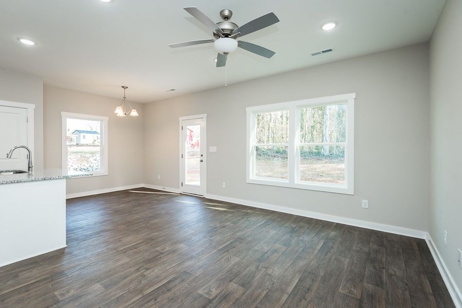 Representative unfurnished interior of a home built from the Camden A by Foundation Home Builders LLC in Pinnix Loop, Burlington (Image 12).