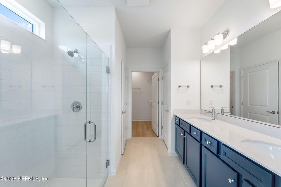 Furnished interior view inside a new home in Del Webb Wildlight, Wildlight (Image 12).