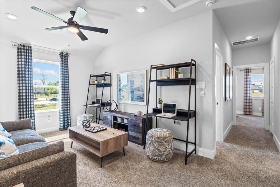 Furnished interior view inside a new home in Montgomery Ridge, Montgomery (Image 13). Furnished interior view inside a new home in Montgomery Ridge, Montgomery (Image 13).