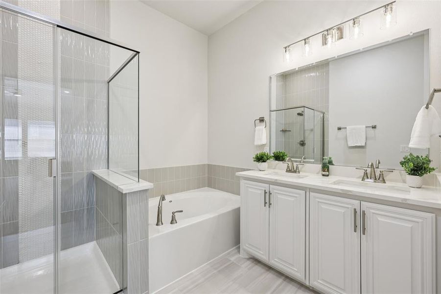 Furnished interior view inside a new home in Mockingbird Heights, Midlothian (Image 28).