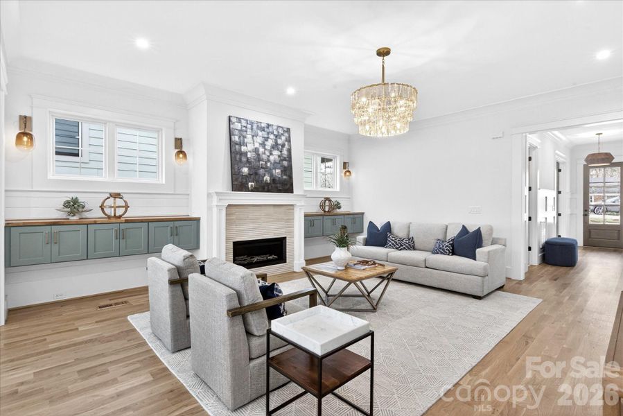 Furnished interior view inside a new home in , Charlotte (Image 6). Furnished interior view inside a new home in , Charlotte (Image 6).