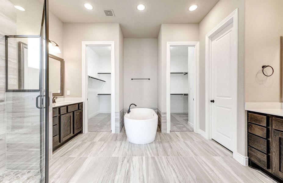 Furnished interior view inside a new home in Bridgeland 60′, Cypress (Image 8).
