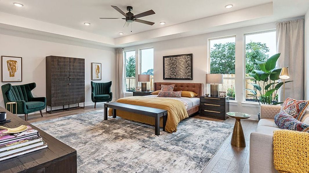 Furnished interior view inside a new home in Travisso, Leander (Image 15).