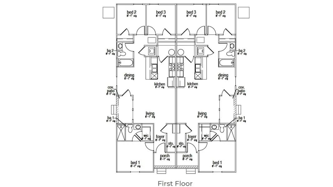 2D floor plan layout of this home in The Timbers, Harleyville, SC (Image 5).