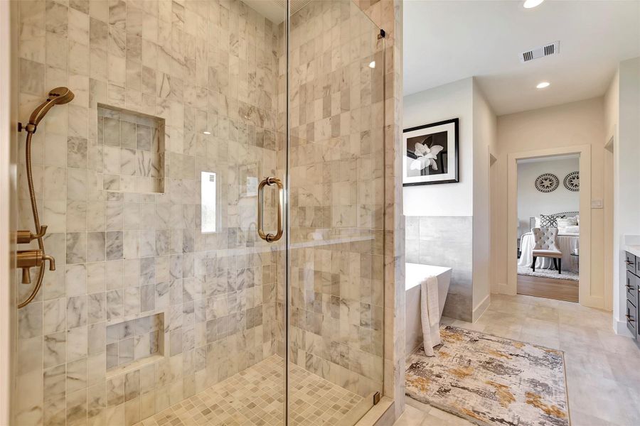 Furnished interior view inside a new home in , Houston (Image 11).