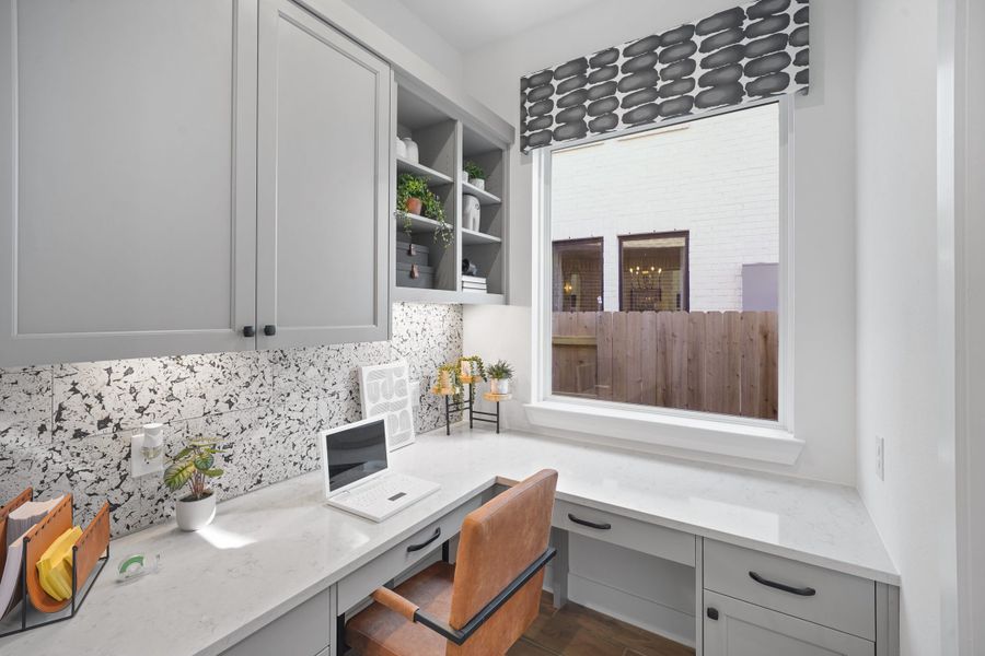 Furnished interior view inside a new home in Elyson, Katy (Image 7).