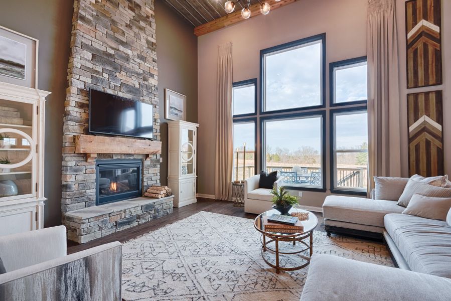 Representative furnished interior of a home built from the Paxton by Fischer Homes in Veranda Manor, Canton (Image 18).