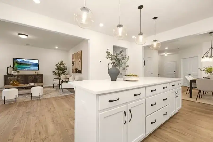 Representative furnished interior of a home built from the Inverness by True Homes in Edgewater - Lakeview Point, Lancaster (Image 4).